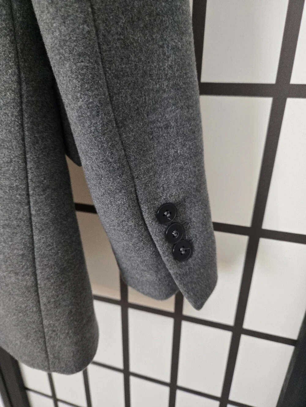 ZARA Heather Charcoal Grey Two-Button  Blazer